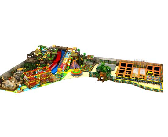 L-shape large indoor playground equipment for South Africa